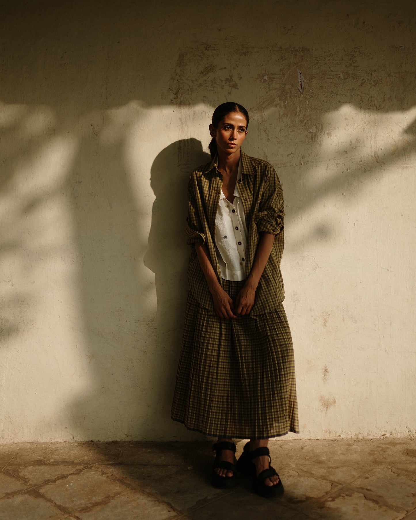 Lanes Oversized Shirt in Dusky Check