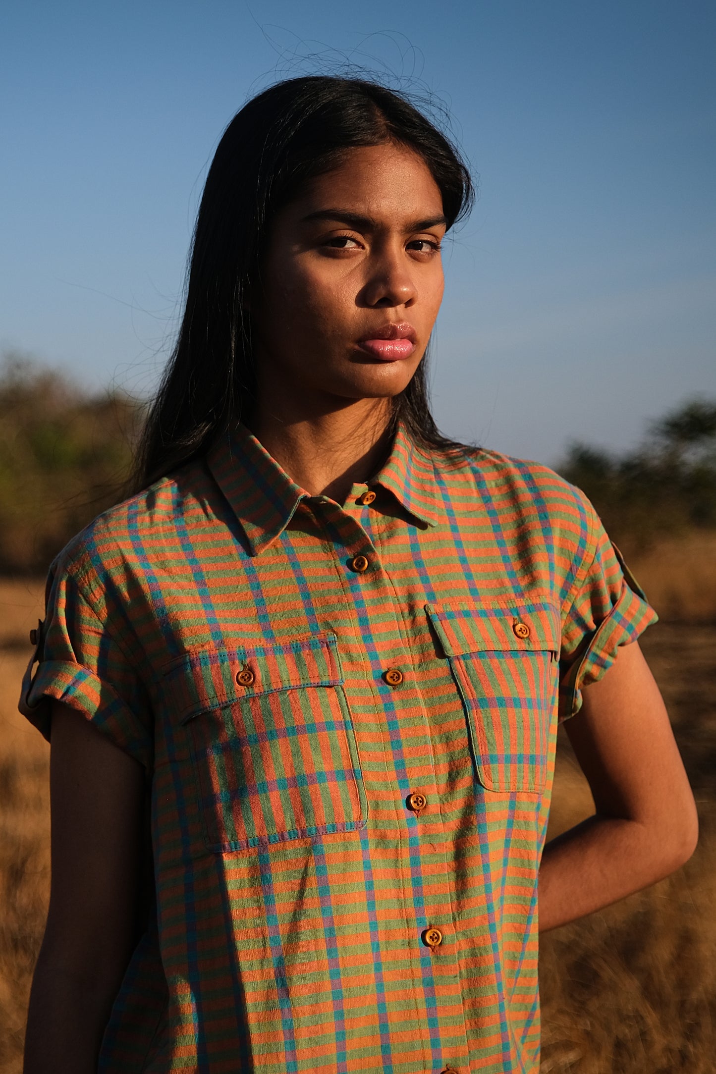 Twin Shirt in Orange