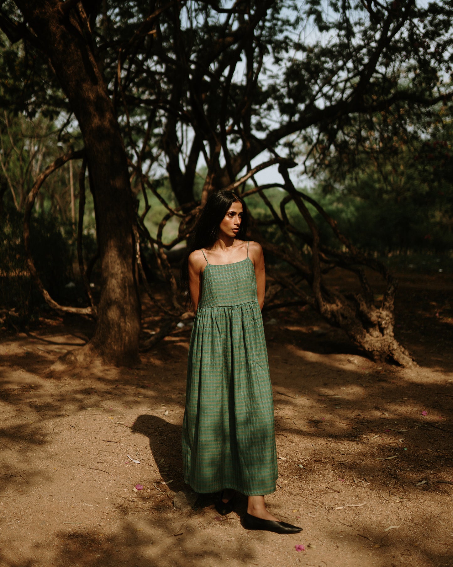 River Mulberry Silk Cotton Dress