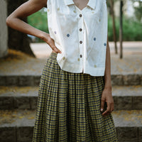 Day Top in Handwoven Flower Motif