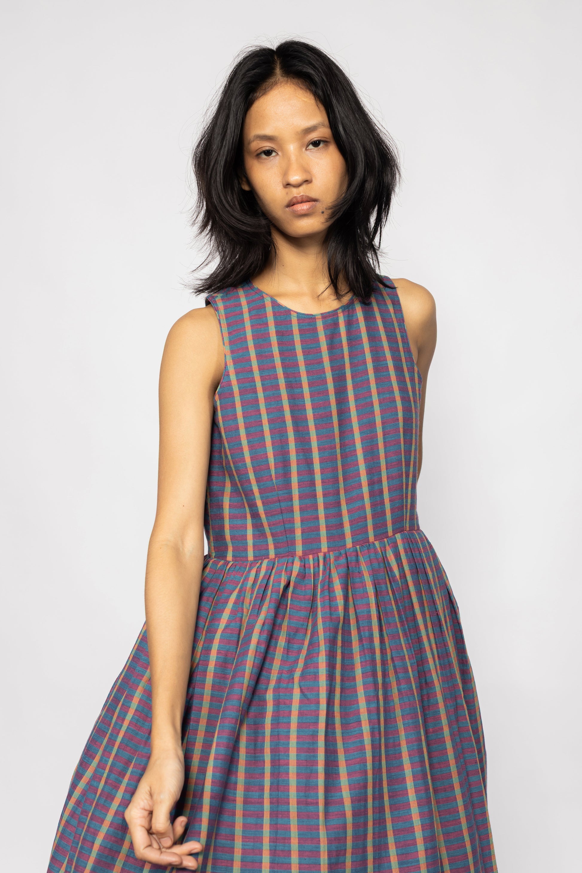 Ralfi Dress Handwoven Cotton Easy Shape Dress | Plains Design Ralfi Dress Handwoven Cotton Easy Shape Dress | Plains Design